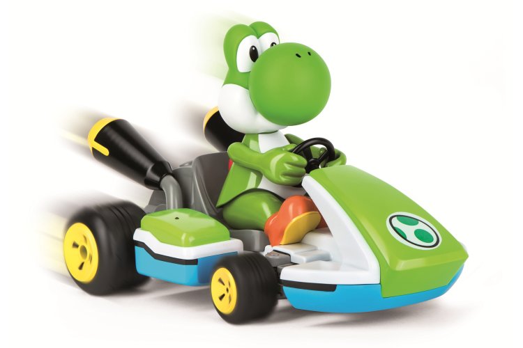 Carrera RC Mario Kart &ndash; Yoshi &ndash; Racing Kart with Sound - Scale 1:16 - 2.4GHz - Car370162108x 8 - CAR370162108X