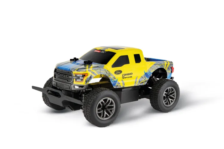 1:18 Carrera RC Car Ford F-150 Raptor - y/b D/P - Yellow - 2.4GHz - Car370182020 1 - CAR370182020