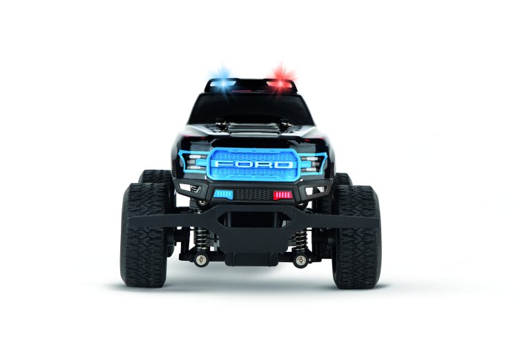 1:18 Carrera RC Car Ford F-150 Raptor Police - Black White - 2.4GHz - Car370182024 fz front schatten licht high - CAR370182024