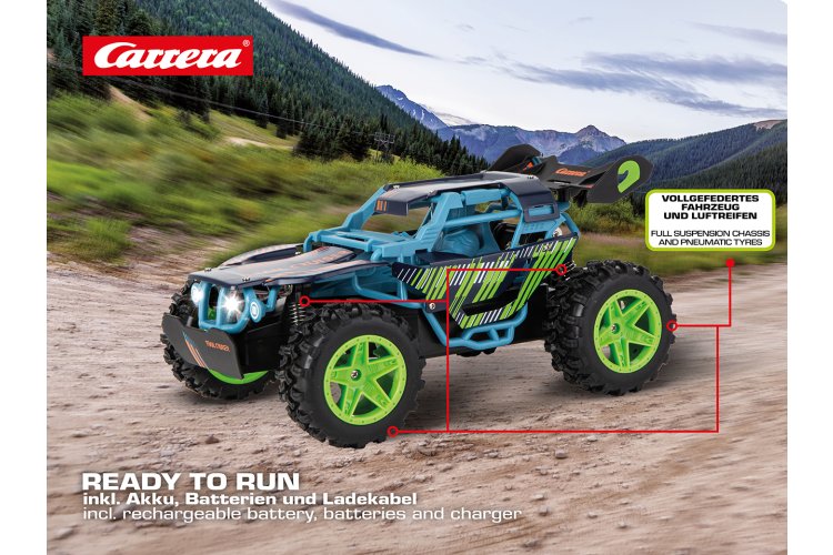 1:20 Carrera RC Electric Buggy &ndash; Tail Cruiser &ndash; Green/Blue &ndash; 2.4GHz - Car370200005 30 - CAR370200005