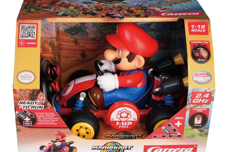 1:18 Carrera RC Mario Kart World - Mario - 20 cm - 2.4 GHz - Car370200960 18 - CAR370200960