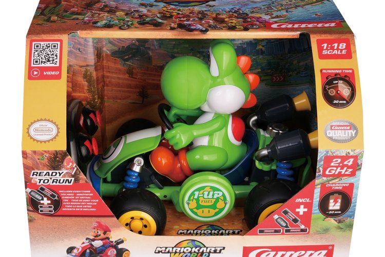 1:18 Carrera RC Mario Kart World - Yoshi - 20 cm - 2.4 GHz - Car370200961 18 - CAR370200961