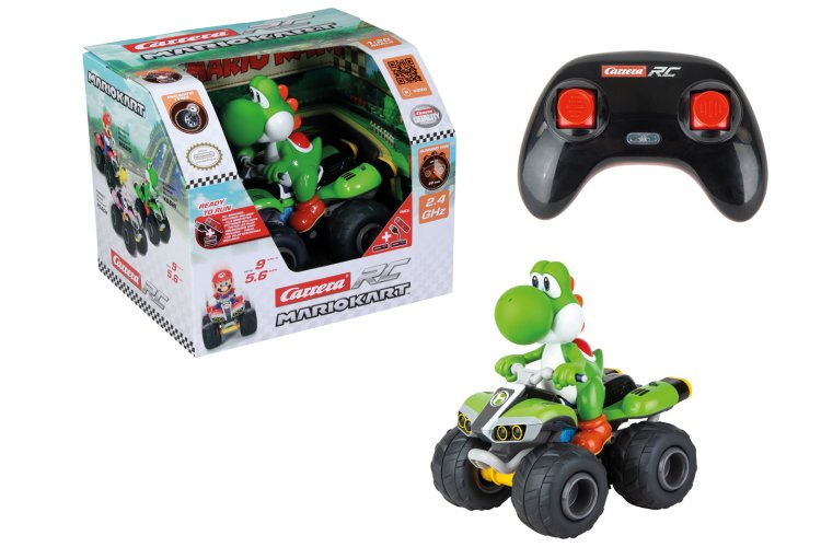 Carrera RC Mario Kart&trade; &ndash; Yoshi &ndash; Quad &ndash; Scale 1:20 &ndash; 19.5cm &ndash; 2.4GHz - Car370200971 1 - CAR370200971