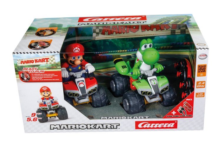Carrera RC Mario Kart&trade; &ndash; Mario & Yoshi Twinpack &ndash; Quad &ndash; Scale 1:20 &ndash; 19.5cm &ndash; 2.4GHz - Car370200973 2 - CAR370200973