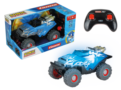 Carrera RC Monster Truck - Sonic Racing Crossworlds - Blue - 22 cm - 2.4 GHz - Car370220001 1 - CAR370220001