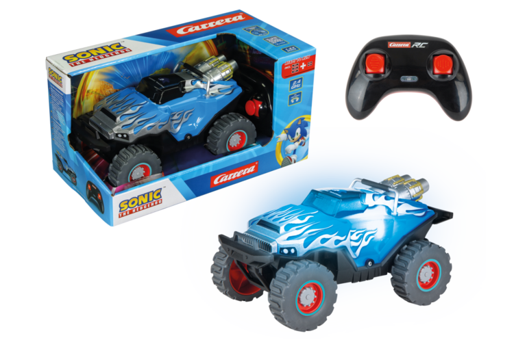 Carrera RC Monster Truck - Sonic Racing Crossworlds - Blue - 22 cm - 2.4 GHz - Car370220001 1 - CAR370220001