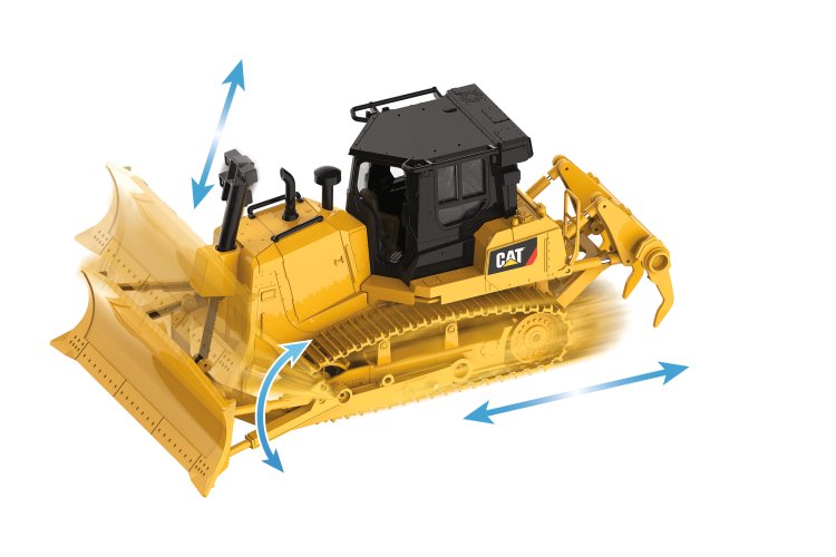 1:24 Carrera RC CAT D7E Track Type Tractor - Graafmachine - Car37025002 5 - CAR37025002