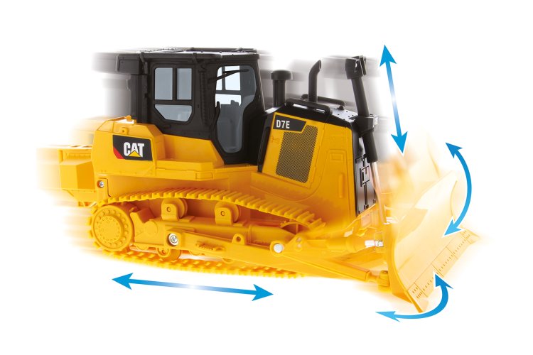 1:24 Carrera RC Bulldozer - Cat D7E - 43 cm - 2,4 GHz - Car37025008 2 - CAR37025008