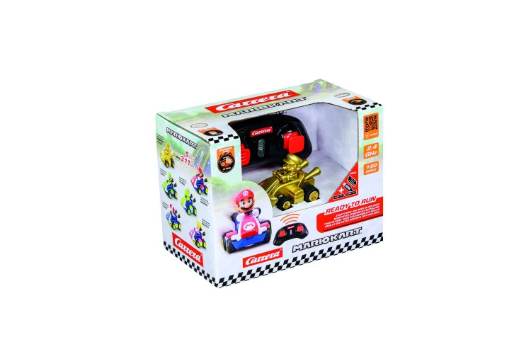 Carrera RC Car Mini &ndash; Mario Kart&trade; &ndash; Gold Mario &ndash; 6.2cm Length &ndash; 2.4GHz - Car370430031 15 - CAR370430031
