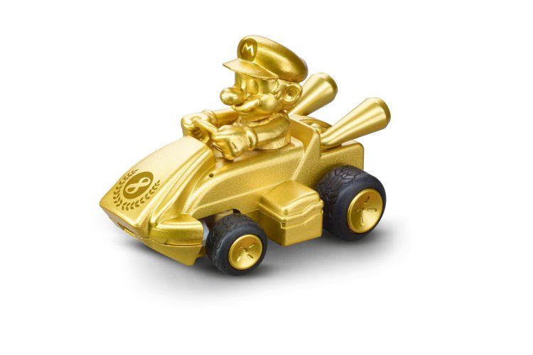 Carrera RC Car Mini &ndash; Mario Kart&trade; &ndash; Gold Mario &ndash; 6.2cm Length &ndash; 2.4GHz - Car370430031 5 - CAR370430031