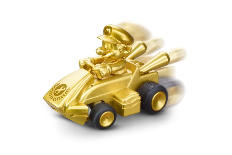 Carrera RC Car Mini &ndash; Mario Kart&trade; &ndash; Gold Mario &ndash; 6.2cm Length &ndash; 2.4GHz - Car370430031 6 - CAR370430031
