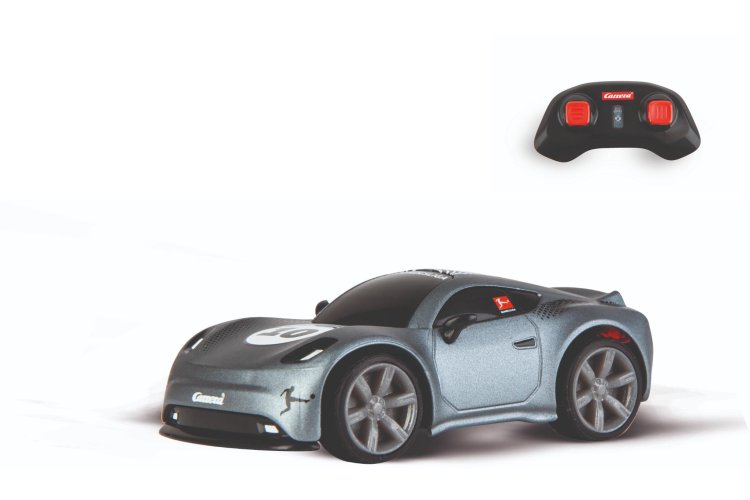 1:43 Carrera Mini RC Auto - Voetbal - Bundesliga - Grijs  - 2,4GHz - Car370430042 1 - CAR370430042