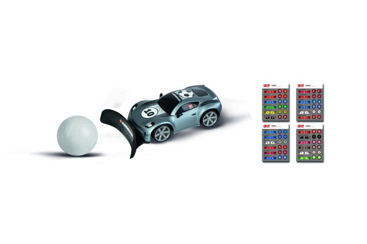 1:43 Carrera Mini RC Auto - Voetbal - Bundesliga - Grijs  - 2,4GHz - Car370430042 2 - CAR370430042