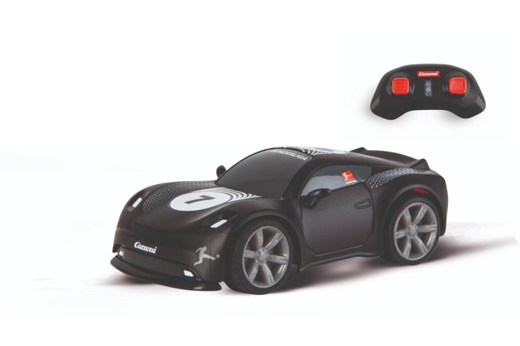 1:43 Carrera Mini RC Auto - Voetbal - Bundesliga - Zwart  - 2,4GHz - Car370430043 1 - CAR370430043