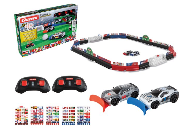 Carrera RC World Championship Soccer Set &ndash; 2 RC Cars with Playing Field and Ball &ndash; 2.4 GHz - Car370430045 1 - CAR370430045
