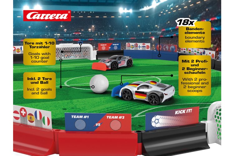 Carrera RC World Championship Soccer Set &ndash; 2 RC Cars with Playing Field and Ball &ndash; 2.4 GHz - Car370430045 42 - CAR370430045