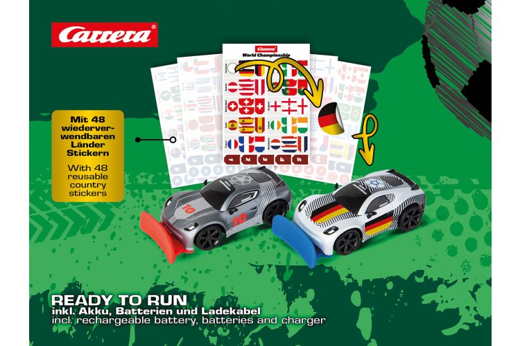 Carrera RC World Championship Soccer Set &ndash; 2 RC Cars with Playing Field and Ball &ndash; 2.4 GHz - Car370430045 43 - CAR370430045