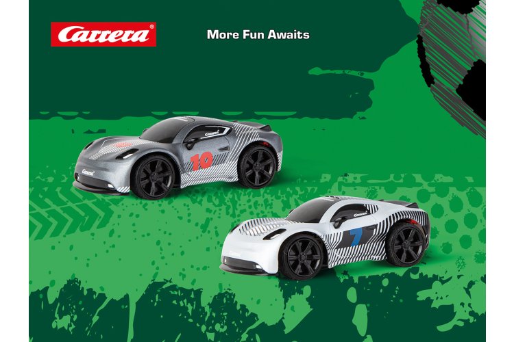 Carrera RC World Championship Soccer Set &ndash; 2 RC Cars with Playing Field and Ball &ndash; 2.4 GHz - Car370430045 46 - CAR370430045