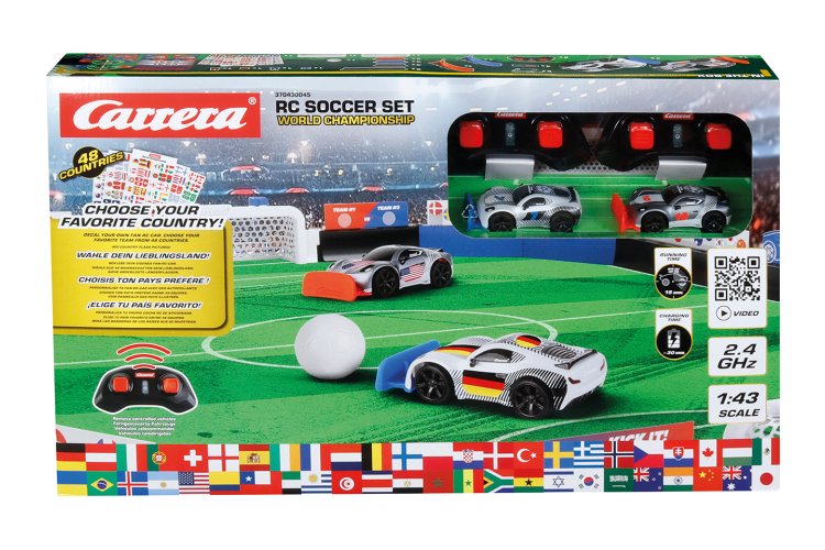 Carrera RC World Championship Soccer Set &ndash; 2 RC Cars with Playing Field and Ball &ndash; 2.4 GHz - Car370430045 54 - CAR370430045