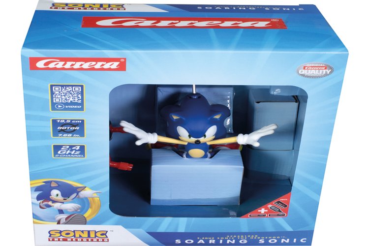 Carrera RC Helikopter - Flying Sonic the Hedgehog- Soaring Sonic - Blauw - 2,4GHz - Car370501060 15 - CAR370501060