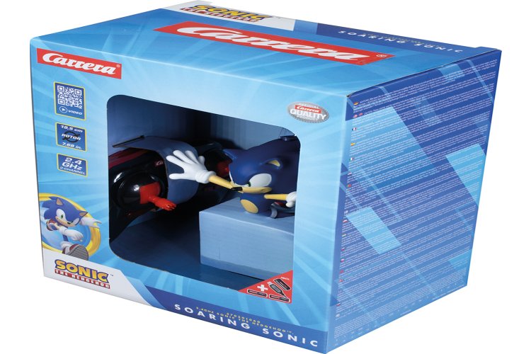 Carrera RC Helikopter - Flying Sonic the Hedgehog- Soaring Sonic - Blauw - 2,4GHz - Car370501060 17 - CAR370501060