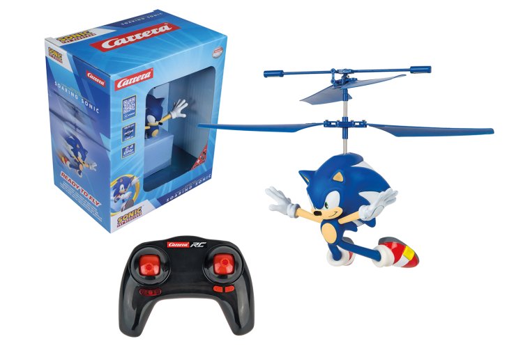 Carrera RC Helikopter - Flying Sonic the Hedgehog- Soaring Sonic - Blauw - 2,4GHz - Car370501060 1a - CAR370501060