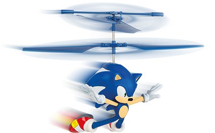 Carrera RC Helikopter - Flying Sonic the Hedgehog- Soaring Sonic - Blauw - 2,4GHz - Car370501060 4 - CAR370501060