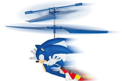 Carrera RC Helikopter - Flying Sonic the Hedgehog- Soaring Sonic - Blauw - 2,4GHz - Car370501060 6 - CAR370501060