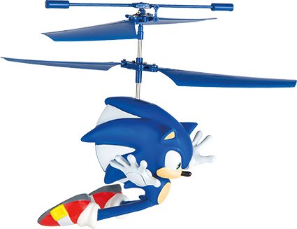 Carrera RC Helikopter - Flying Sonic the Hedgehog- Soaring Sonic - Blauw - 2,4GHz - Car370501060 7 - CAR370501060