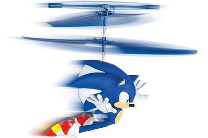 Carrera RC Helikopter - Flying Sonic the Hedgehog- Soaring Sonic - Blauw - 2,4GHz - Car370501060 8 - CAR370501060