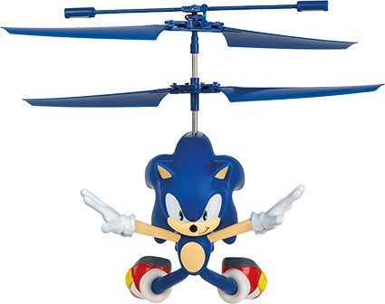 Carrera RC Helikopter - Flying Sonic the Hedgehog- Soaring Sonic - Blauw - 2,4GHz - Car370501060 9 - CAR370501060