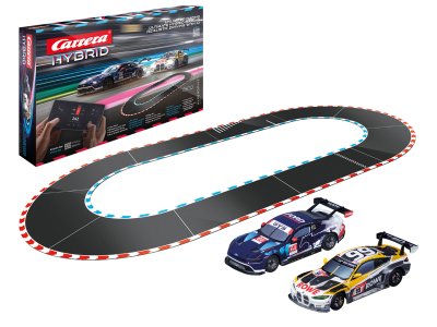 Carrera HYBRID - HyperDrive Fury - BMW M4 GT3 No.99 vs. Ford Mustang No.64 - AI Gaming Race Track 4.09 m - Car50050007 1 - CAR50050007
