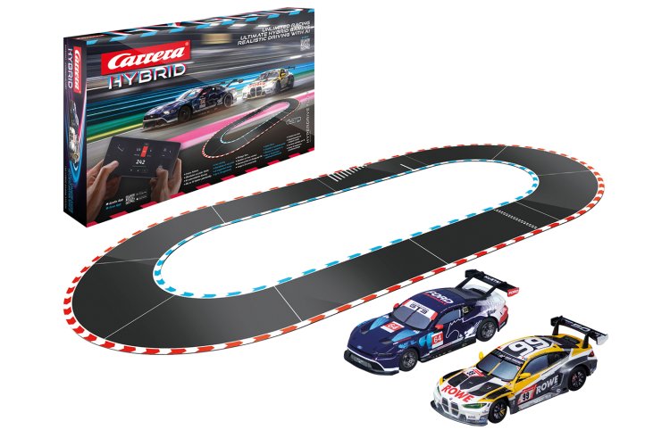Carrera HYBRID - HyperDrive Fury - BMW M4 GT3 No.99 vs. Ford Mustang No.64 - AI Gaming Race Track 4.09 m - Car50050007 1 - CAR50050007