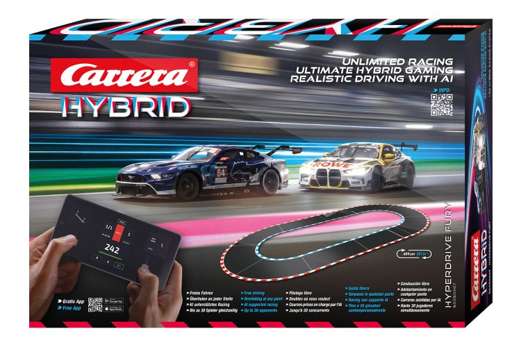 Carrera HYBRID - HyperDrive Fury - BMW M4 GT3 No.99 vs. Ford Mustang No.64 - AI Gaming Race Track 4.09 m - Car50050007 10 - CAR50050007