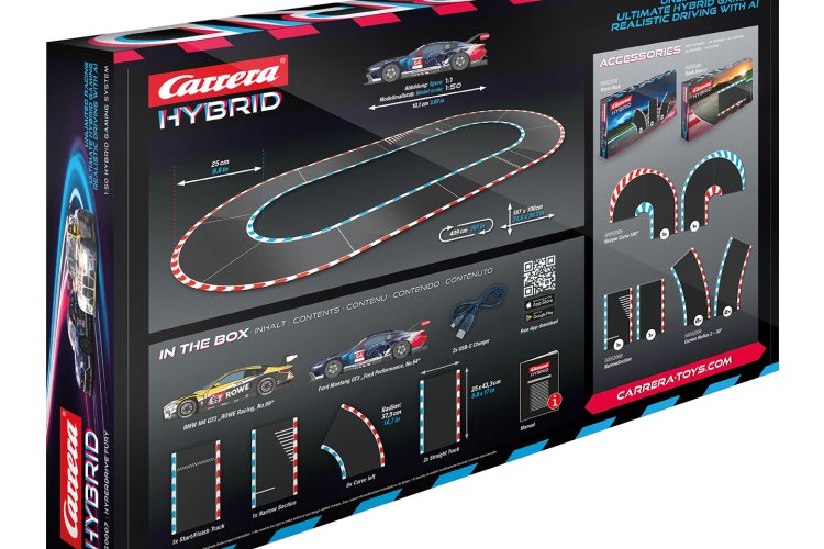 Carrera HYBRID - HyperDrive Fury - BMW M4 GT3 No.99 vs. Ford Mustang No.64 - AI Gaming Race Track 4.09 m - Car50050007 12 - CAR50050007
