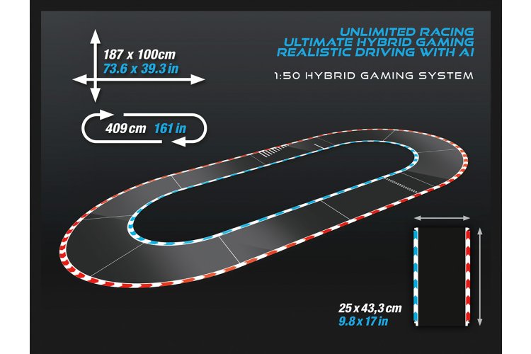 Carrera HYBRID - HyperDrive Fury - BMW M4 GT3 No.99 vs. Ford Mustang No.64 - AI Gaming Race Track 4.09 m - Car50050007 5 - CAR50050007