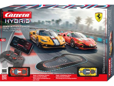 Carrera HYBRID - Speedcore Challenge - Ferrari 296 GT3 AF Corse No.21 & Evo Launch 2025 - AI Gaming Race Track 6.09 m - Car50050008 1 - CAR50050008