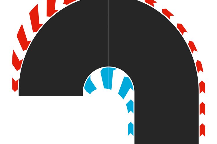 Carrera HYBRID &ndash; Extension Set Hairpin Curve 180&deg; Left and Right &ndash; 2 Track Sections - Car50052005 1 - CAR50052005