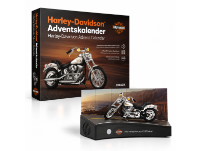 1:18 Franzis 67284 Harley-Davidson FXST Softail 1984 - Adventskalender met Geluid - Chatgpt image 22 sep 2026 14 50 35 - FR67284