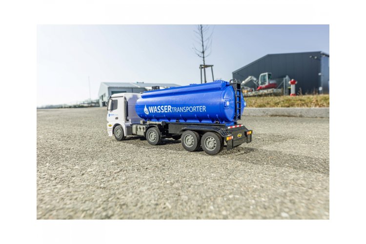 1:26 Carson 907665 RC Vrachtwagen Mercedes Arocs met Water Trailer - Crs907665 6 - CRS907665