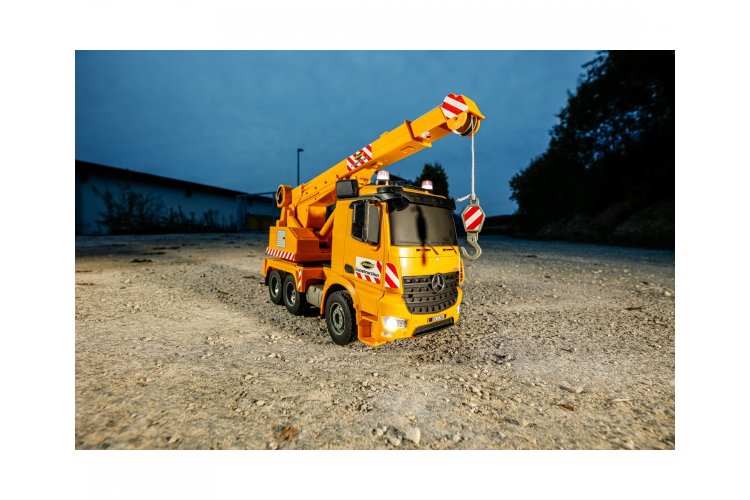 1:20 Carson 907666 RC Vrachtwagen Mercedes Arocs met Kraan - Crs907666 7 - CRS907666