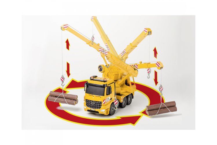 1:20 Carson 907666 RC Vrachtwagen Mercedes Arocs met Kraan - Crs907666 8 - CRS907666