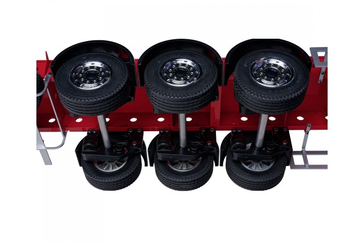 1:14 Carson 907792 RC 3-Assige Kastentrailer - Versie III - Wit - Crs907792 6 - CRS907792