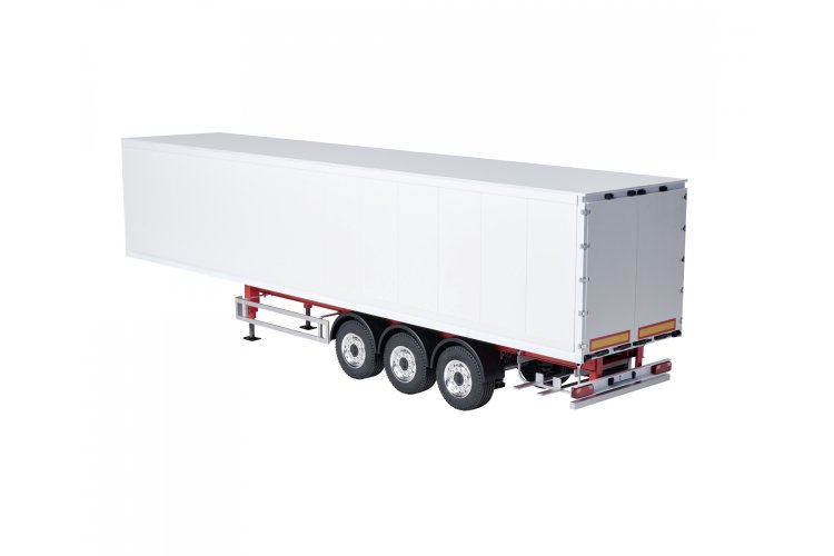 1:14 Carson 907792 RC 3-Assige Kastentrailer - Versie III - Wit - Crs907792 7 - CRS907792