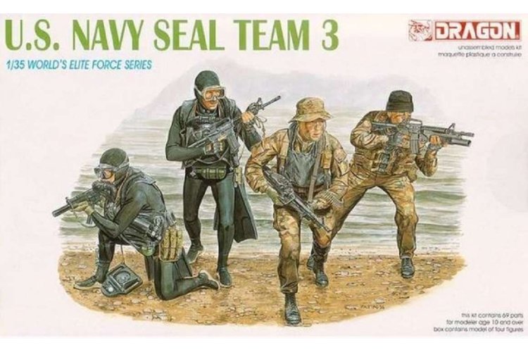 1:35 Dragon 3025 US Navy Seals Team 3 - Figures - Dra3025 1 - DRG3025