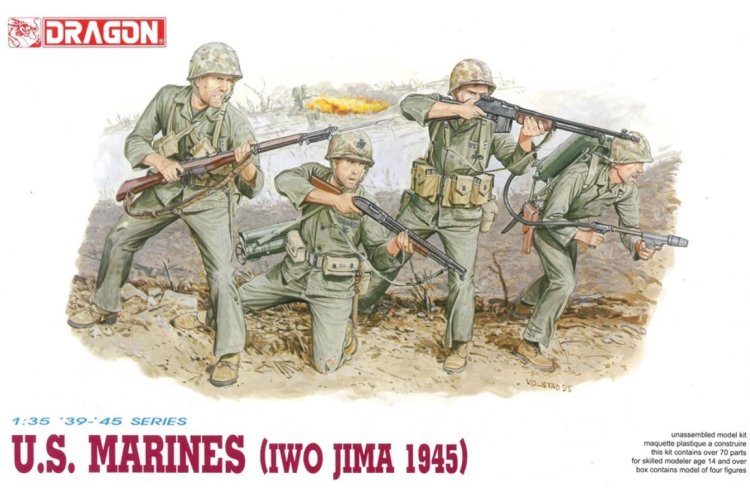 1:35 Dragon 6038 U.S. Marines - Iwo Jima 1945 - Figures - Dra6038 1 - DRG6038