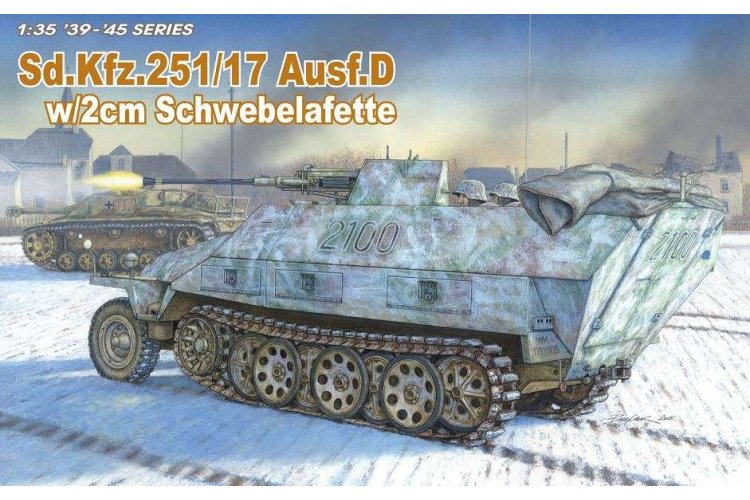 1:35 Dragon 6292 SD.KFZ.251/17 Ausf.D W/2CM Schwebelafette - Dra6292 1 - DRG6292