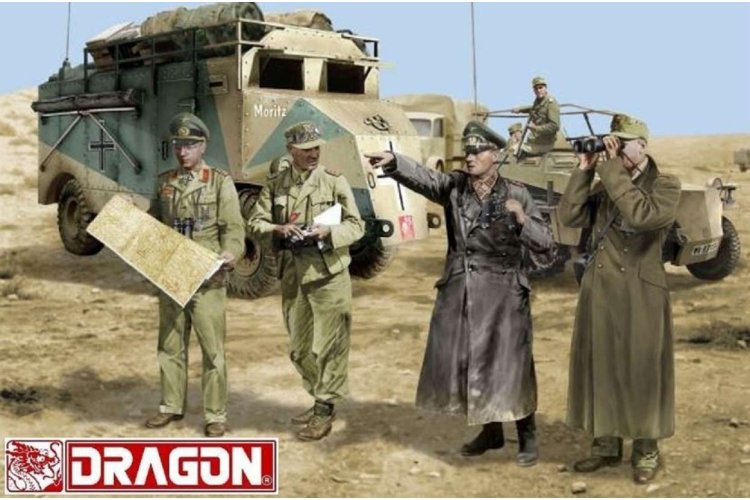 1:35 Dragon 6723 Rommel and his Staff North Africa 1942 - Figures - Dra6723 1 - DRG6723