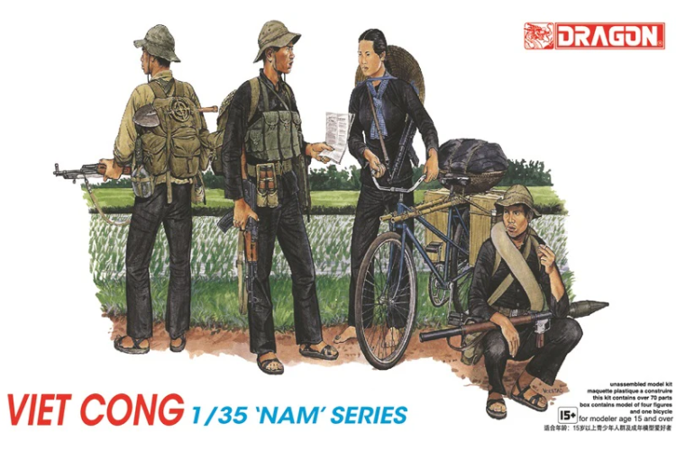 1:35 Dragon 3304 Vietnamese Soldaten - Viet Cong - 4 Figuren - Drg3304 1 - DRG3304