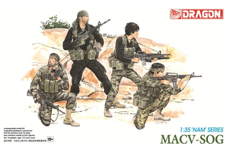 1:35 Dragon 3306 MACV-SOG - Vietnamoorlog - Amerikaanse Soldaten - 4 Figuren - Drg3306 1 - DRG3306
